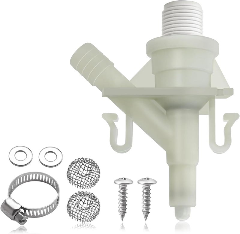 NIULPFZTK RV Water Valve Kit, RV Toilet Valve Fit Sealand Dometic Toilets 300, 301 310, 311, 320, 321 Series Pedal-flush Toilet Fits for Camper Trailer Toilet Pedal flush Toilets 385311641 - Image 1